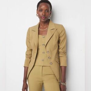WHBM 3-Button Jacket in Antique Bronze Size 0